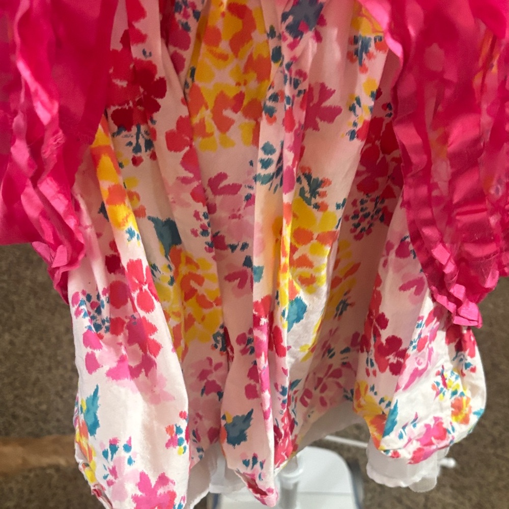 1989 Place Pink Striped Kids Casual Dress - Picture 2 of 4